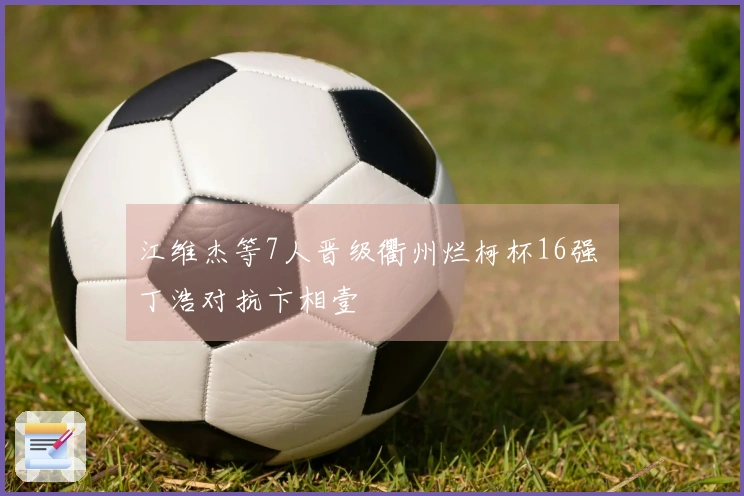 江维杰等7人晋级衢州烂柯杯16强 丁浩对抗卞相壹