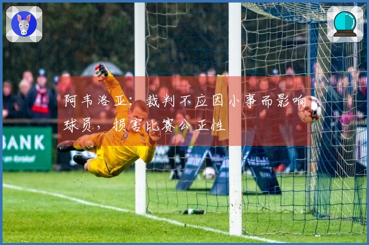 阿韦洛亚：裁判不应因小事而影响球员，损害比赛公正性